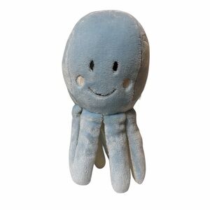 Tommy Bahama Octopus Plush Blue Nursery Embroidered Eyes Stuffed Animal Toy 10in